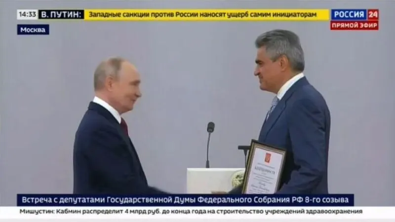 На церемонии в Кремле глава «Новых людей» получил благодарность от президента и заявил, что для победы в специальной военной операции потребуется приложить ещё больше усилий.