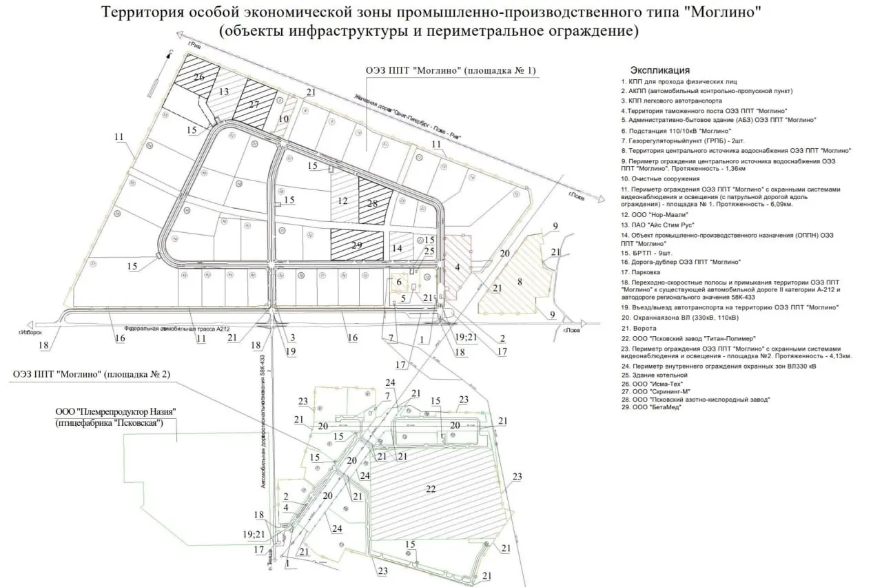 Руководство особой экономической зоны заказало охрану за 19,2 млн руб. Опубликованная карта показывает всего семь резидентов, один из которых признан банкротом.