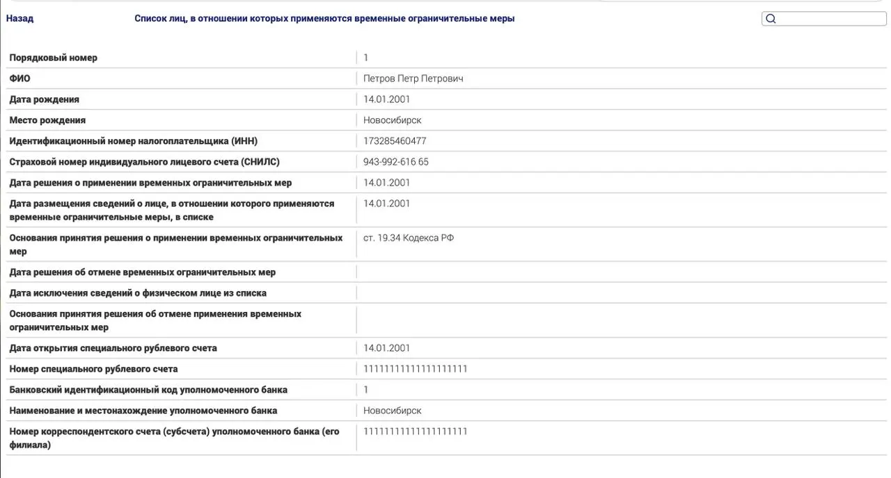 Новый реестр вводит ограничения для россиян за границей, попавших под политические статьи; в перечне — ограничения на владение имуществом, банковские операции и нотариальные/консульские действия.