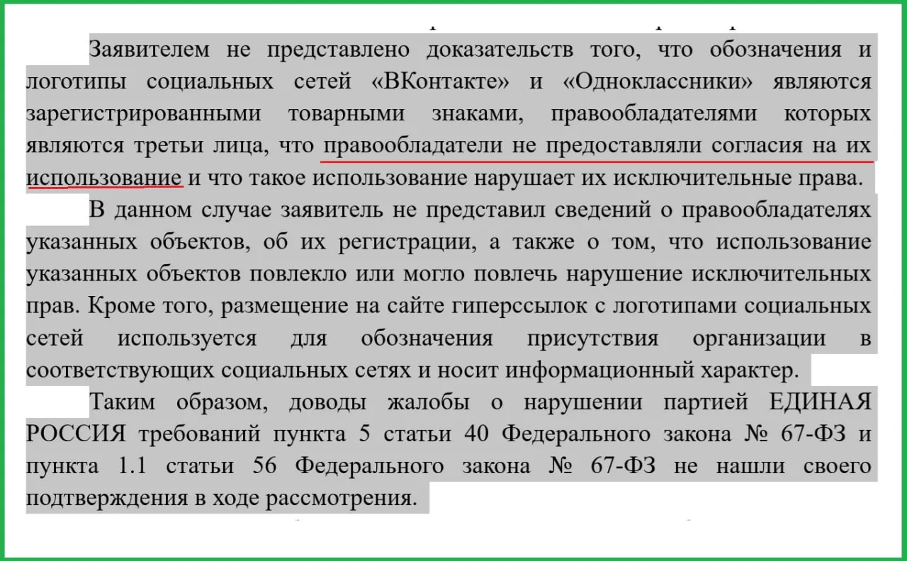 Избирком региона отказался снять списки «Единой России» по требованию Яблока; московский суд потребовал доказательства по авторским правам, а региональная комиссия пришла к выводу, что агитация не имела места.